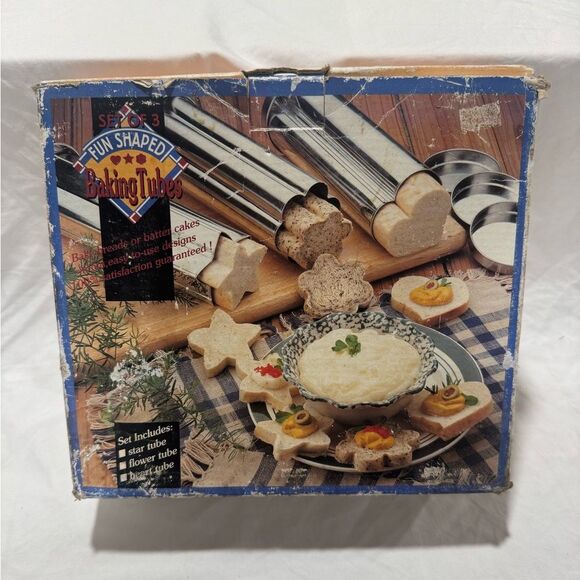 Vintage set of 3 fun shape baking tubes - Picture 12 of 13